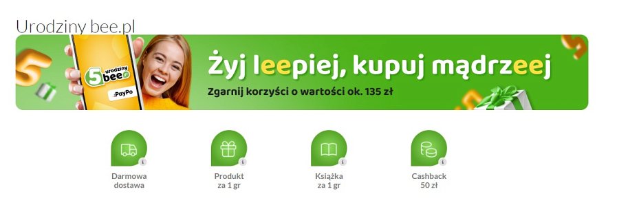 Claim - Żyj leepiej, kupuj mądrzeej" Bee.pl